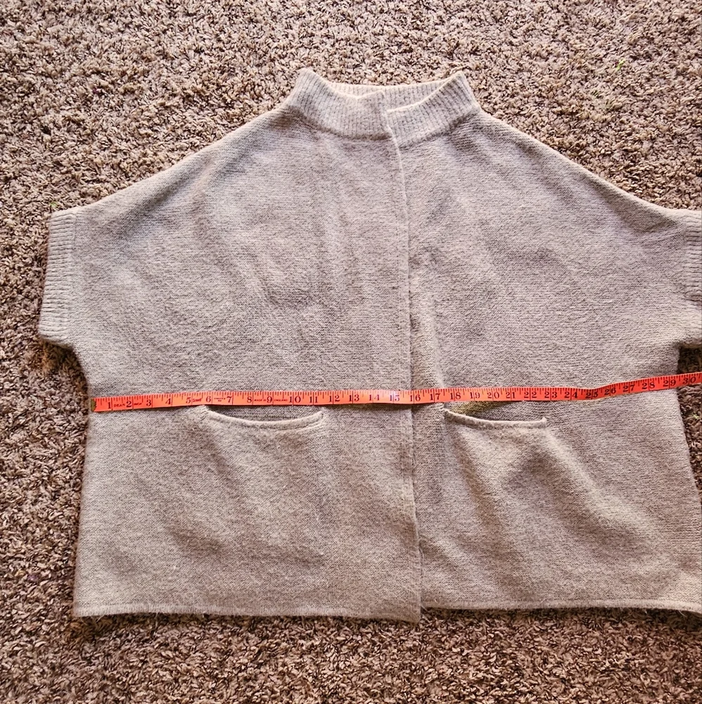 Anthropologie gray warm and cozy‎ woolen cardigan OS